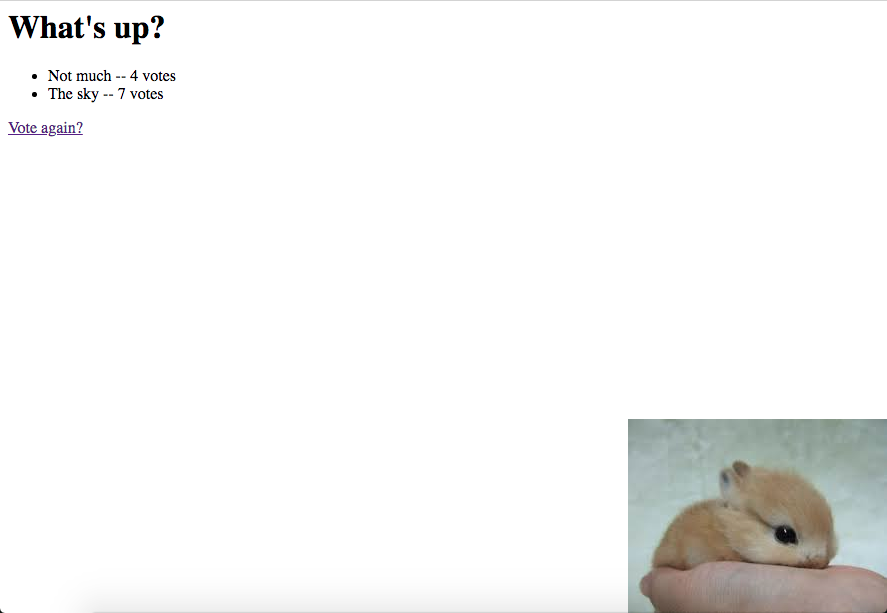 poll app results page